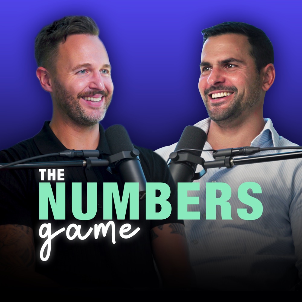 The Numbers Game podcast artwork: hosts Nick Reilly and Jason Robinson